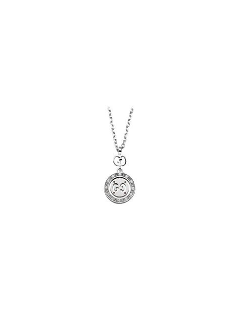 gucci collana icon twirl oro bianco ruteni|Collana Gucci Icon Twirl con Diamanti .